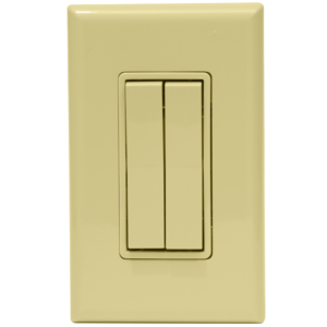 wireless light switch ivory dual rocker