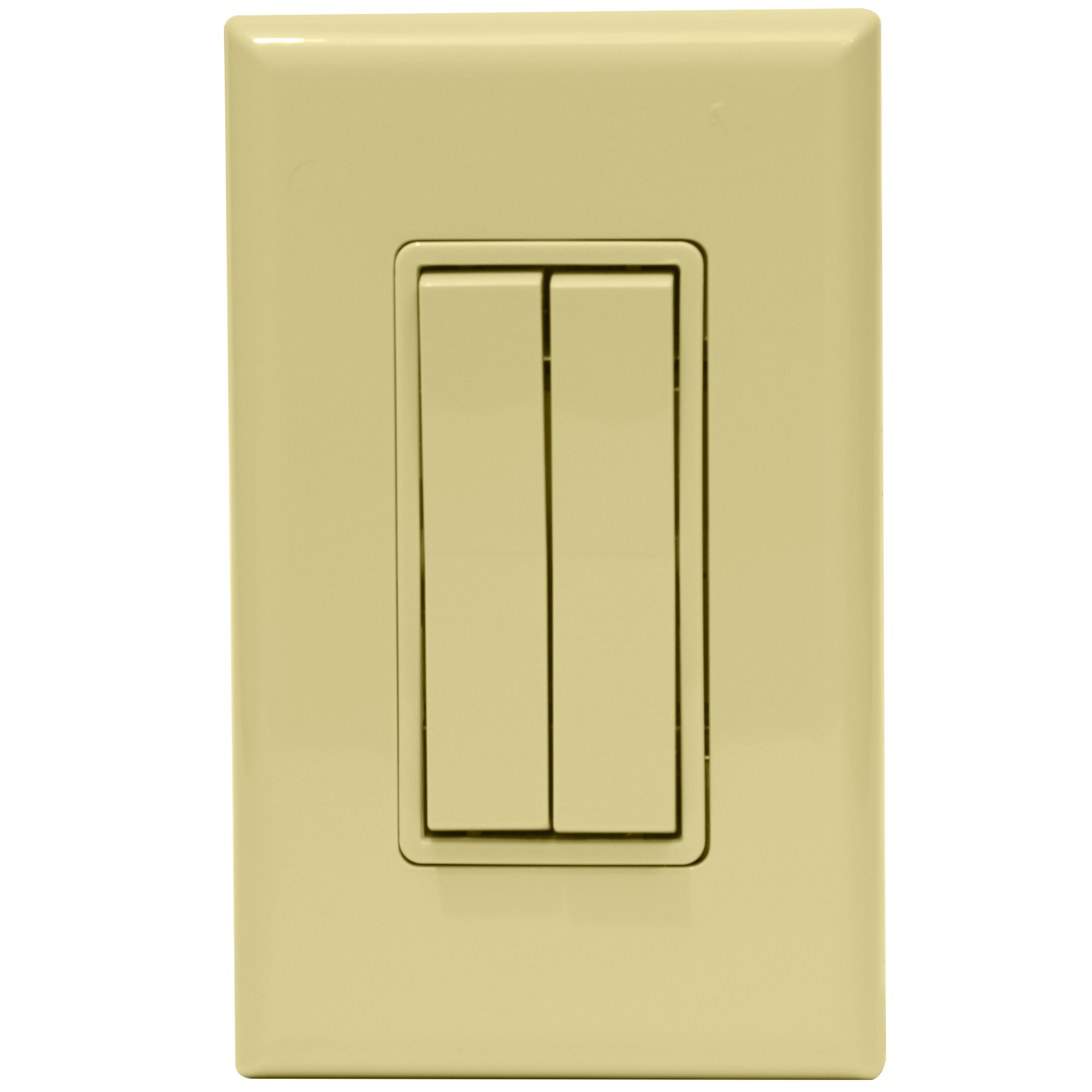 wireless light switch ivory dual rocker