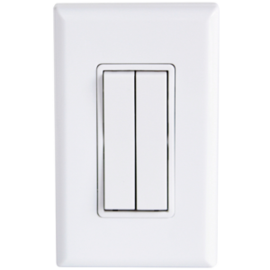 wireless light switch white dual rocker