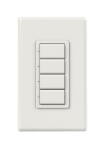 four button wireless light switch white